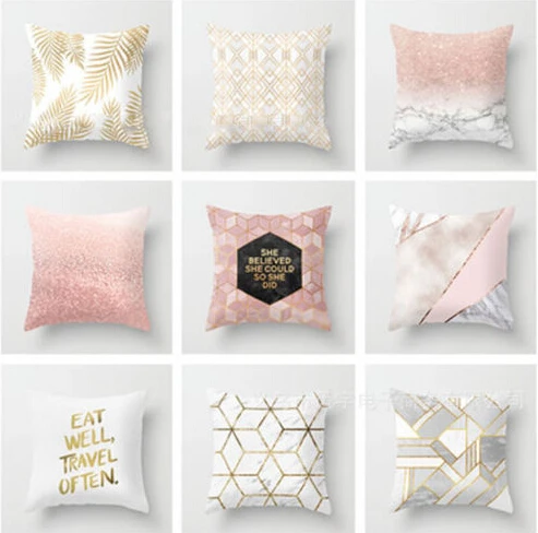 Bohemian /& Moroccan Geometric Cotton Linen Pillow Case Square Cushion Cover