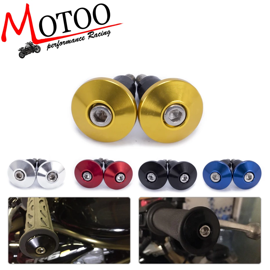 Motoo free shipping New Arrival Motorcycle CNC Handlebar Grips Bar Ends