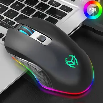 

Wired Gaming Mouse Programmable Computer Mouse LED Light Ergonomic Design Gaming Room Professional Player Gamer Mouse