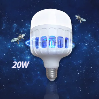 

AC 175V-220V 20W E27 LED Lamp Bulbs Mosquito Killer Light 2 In 1 Mosquito Trap Insect Killer Bug Zapper Night Light For Home