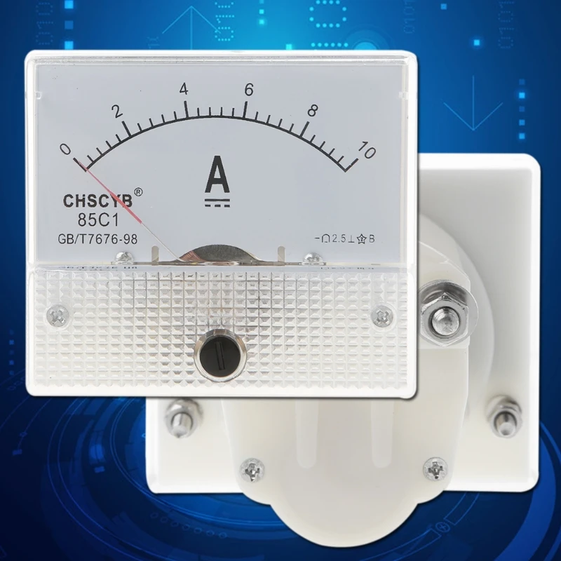

Drop Shipping 0-10A Analog DC Current Panel Meter Amperemeter Rectangle Measuring Detector New