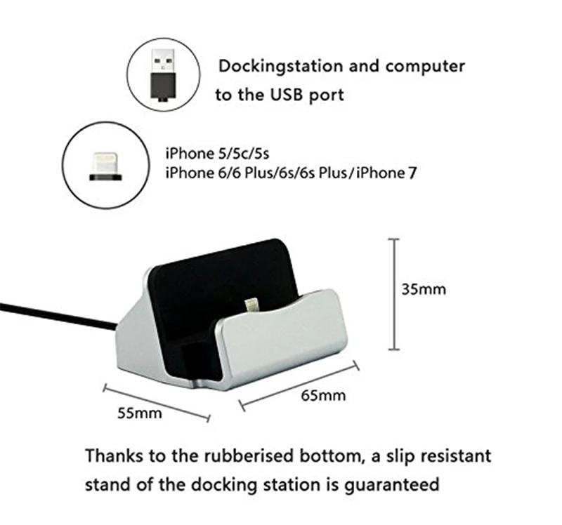 Universal Phone Desk Charger & Stand | Mobile Docking Station