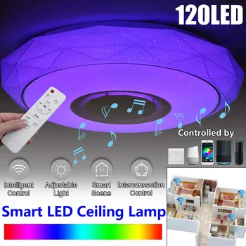 

100W WiFi APP Intelligent Control Modern RGB LED Ceiling Light Home Lighting bluetooth Music Light Bedroom Smart Ceiling Lamp