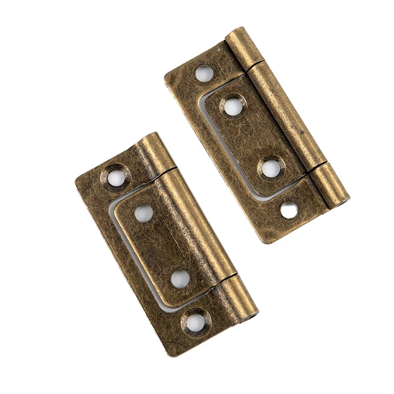 2Pcs 2Inch Furniture Mortise Hinge For Cabinet Door Drawer 135&deg; Open 51*25MM