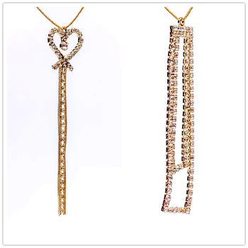 

Rhinestone Rectangle Heart Plated Eardrop Pendant Tassel Earring Accessories Diy Handmade Material Jewelry Finding 4pcs