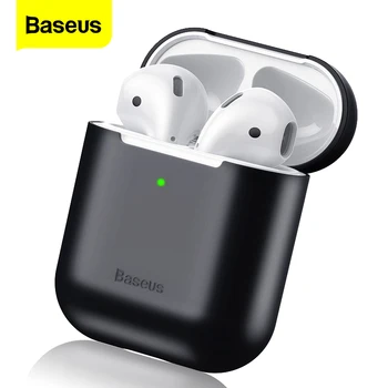 

Baseus Earphone Case For AirPods Colorful Silicone Cover For AirPods 2 1 Case Wireless Bluetooth Earphone Case For Airpods 2019