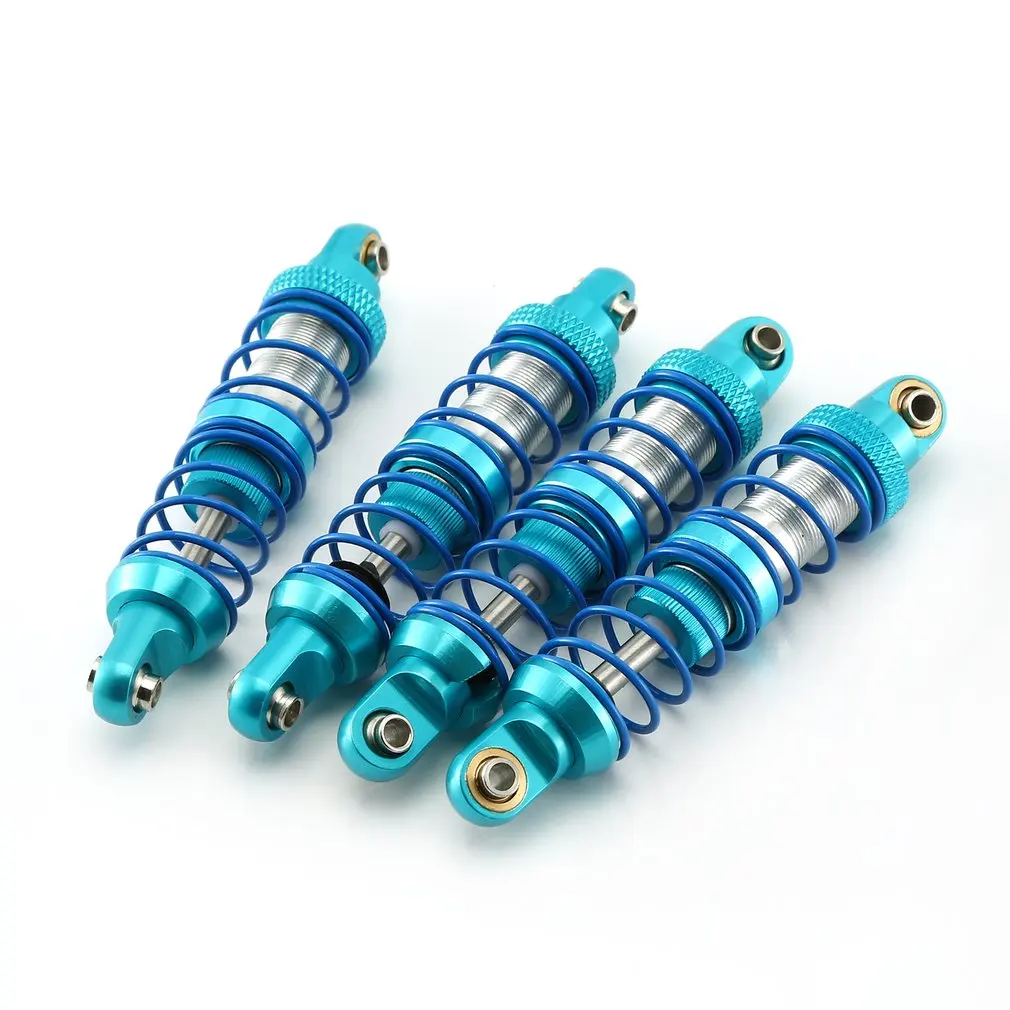 4pcs Shock Absorber Oil Adjustable 80mm 90mm 100mm 110mm 120mm Metal Shock Absorber Damper for 1/10 RC Car Parts Truck Crawler