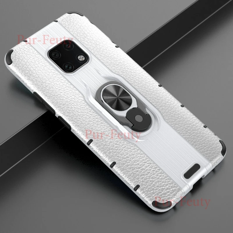 Чехол для huawei mate 20 Pro LYA L09 L29 силиконовый бампер роскошный Броня мягкое магнитное кольцо Броня чехол для mate 20Pro LYA-L09