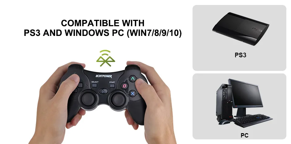 Echtpower Ps3およびwindows用のコントローラー コントローラー コントローラー コントローラー コントローラー ゲームパッド Aliexpress