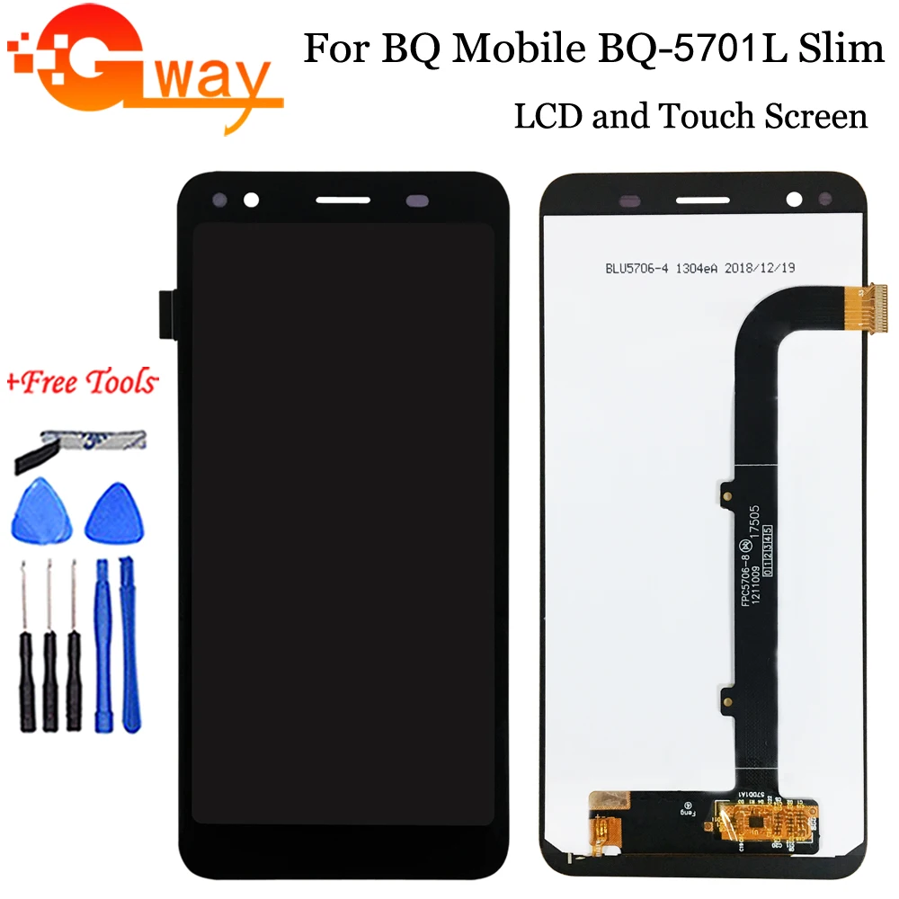 5 7 &quotчерный ЖК-дисплей для BQ мобильный BQ-5701L тонкий BQ5701L 5701L кодирующий