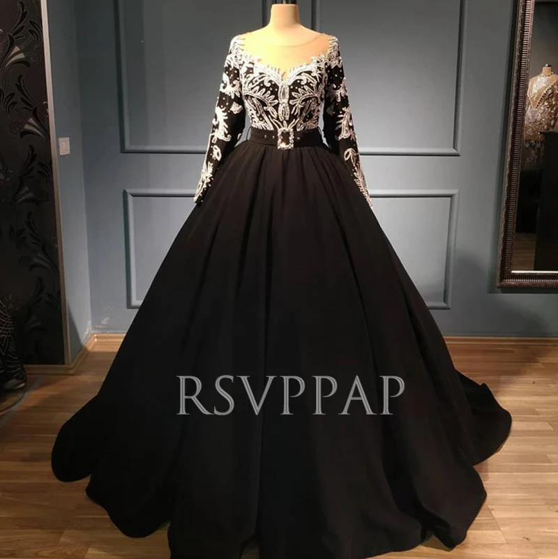 Black long sleeve evening top Clearance