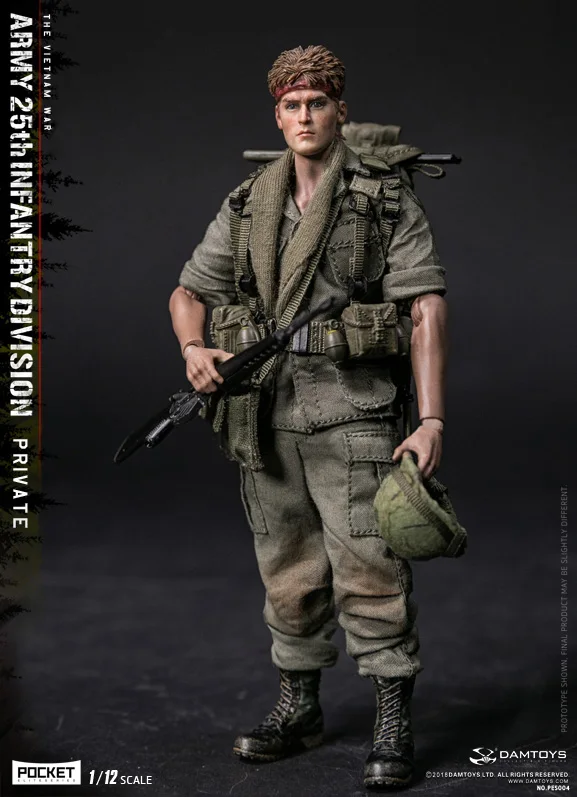 Игрушки PES004 POCKET ELITE SERIES Vietnam War US ARMY 25th argance Division частная фигурка 1/12