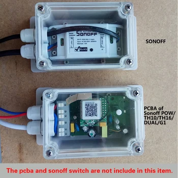 

Sonoff IP66 Waterproof Cover Case Smart Home For Sonoff IP66 Water-resistant Shell For Basic/RF/Dual/Pow/Th16/Pow R2/G1 Box hot
