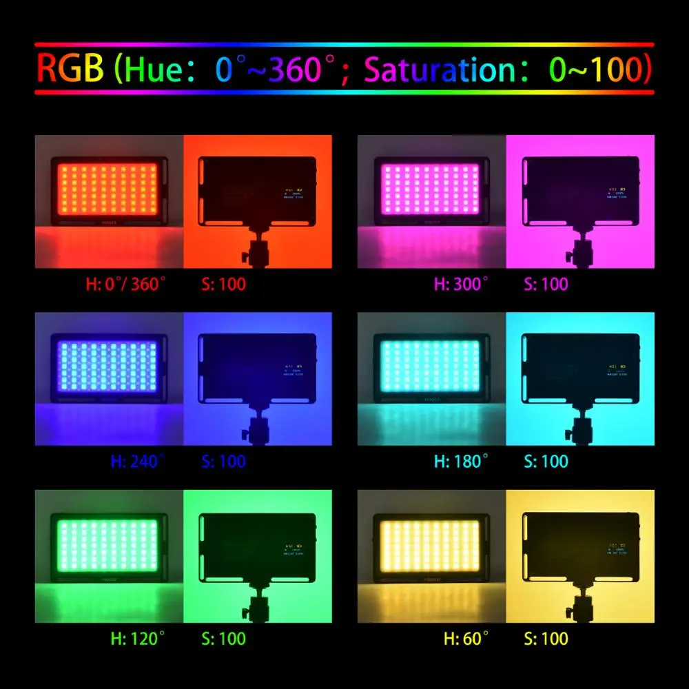 Fusitu FT-08 RGB светодиодный светильник для видео мини-фотографии светильник 2500 K-8500 K с регулируемой яркостью полноцветный студийный Vlog светильник ing для DSLR камеры