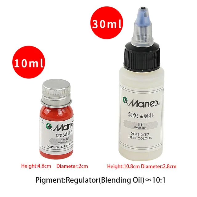 Dope-염색 섬유 영구 방수 패브릭 페인트 세트는 다양한 색상과 크기로 DIY 작업을 도와줍니다.