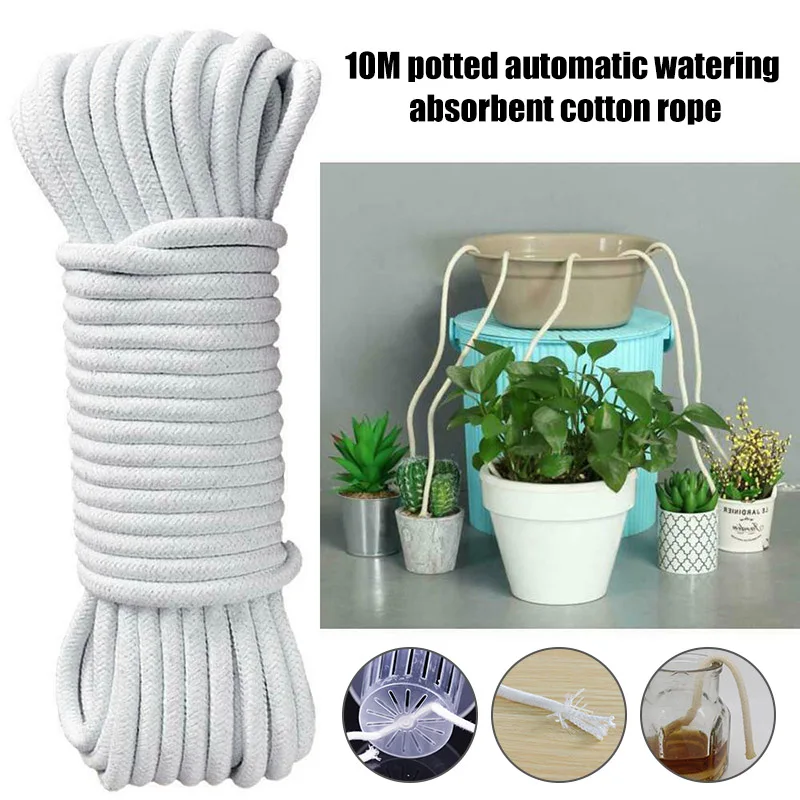 DIY Cotton String Rope Self Watering Capillary Wick Cord Automatic Watering Tool