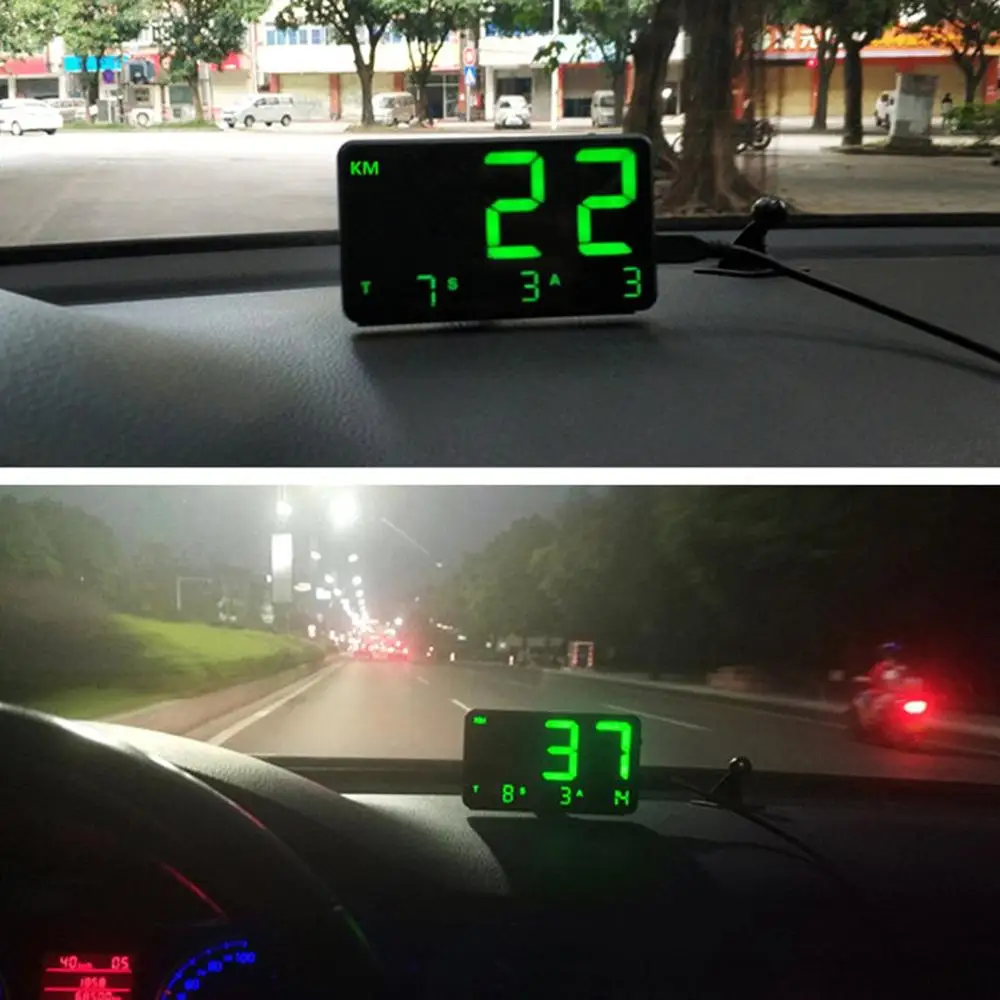 Общий Hud Дисплей на голову Gps превышение скорости сигнализации пробега частота головы дисплей C80 автомобильные аксессуары