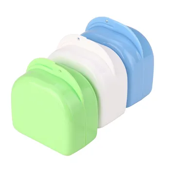 

Denture Bath Storage Box Case Denture False Teeth Appliance Container Storage Boxes Dentures Cleaner Case Rinsing Basket Tool