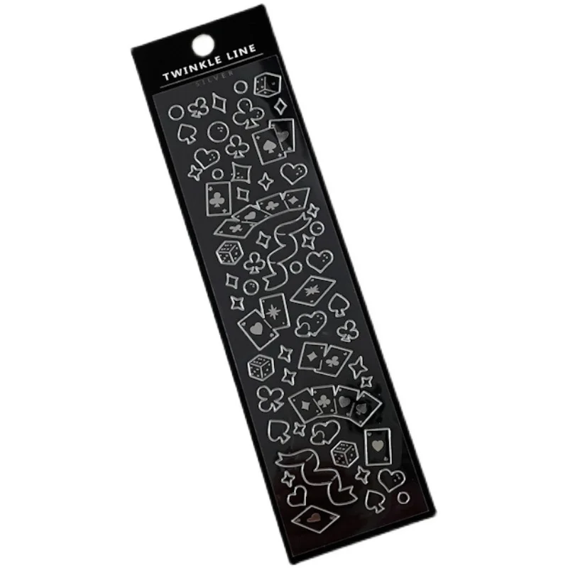 1Pc Playing Card Stars Moon Fantasy Series Decorative PVC Laser Stickers Scrapbooking Stick DIY Stationery Korea Hot Sticker
