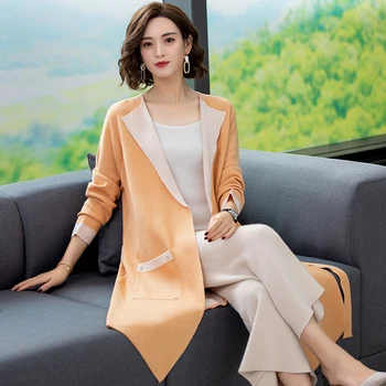 

New Arrival Elegant Lady Spring Wool Pure Colors Knitting Cardigan Long Sleeve Free Shipping