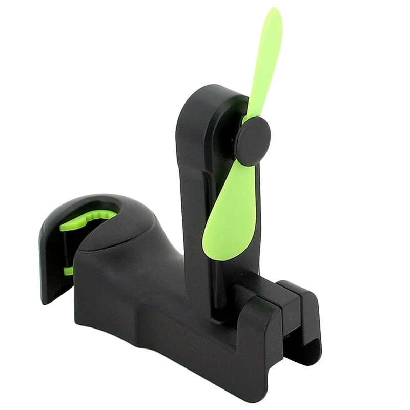 

Car Back Seat Hook Auto Headrest Hook Hanger Purse Bag Holder Organizer With The Fan Three Gear Black