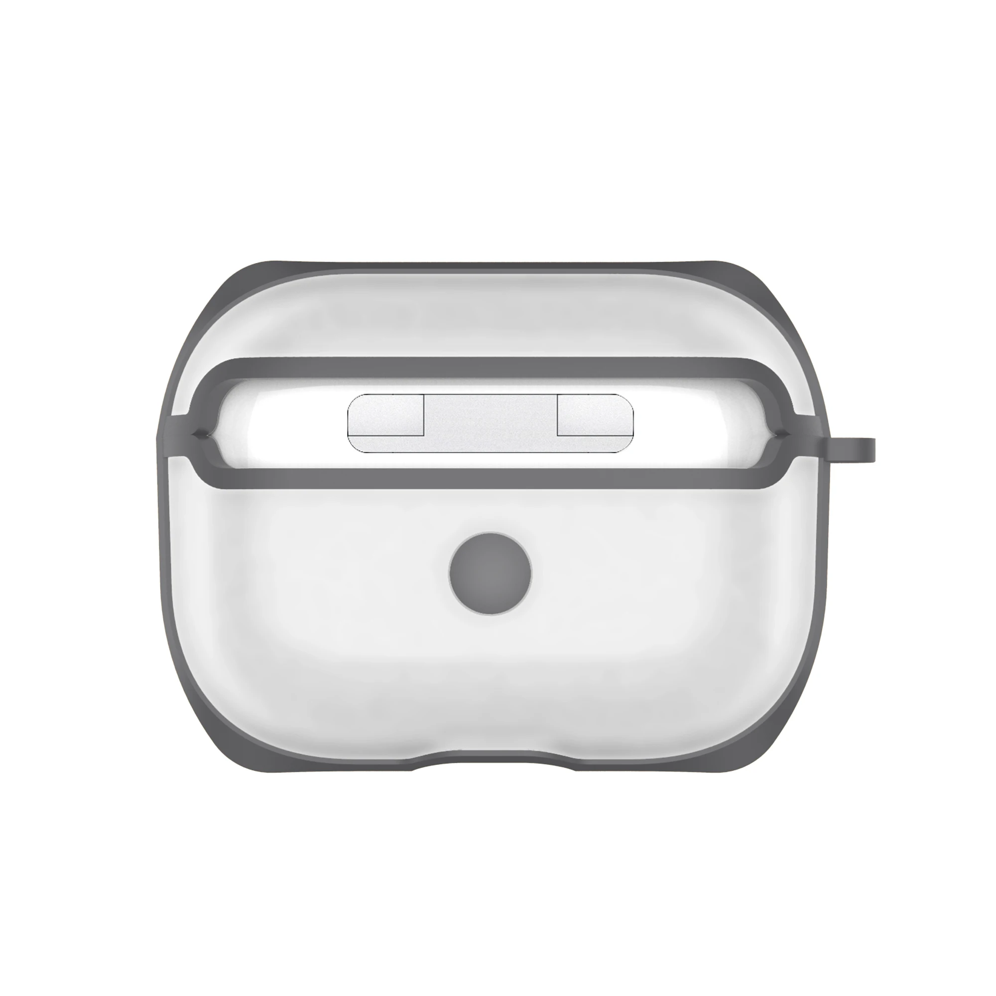 for airpod pro Gray Противоударный чехол для AirPods Pro с брелком для ключей, защитный чехол для AirPods 1 2, прозрачный чехол - Цвет: for airpod pro Gray