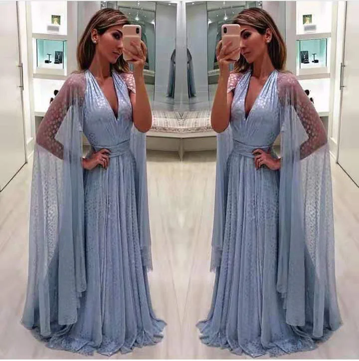 BGW Vestido De Noche Largo вечернее платье трапециевидной формы без рукавов с глубоким v-образным вырезом Abendkleider Bergr Sse