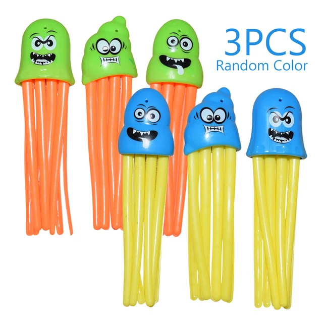 Kids Plants Toy Sports Swimming Pool Octopus Shape Diving Training Toys Children Summer Play Gifts Random Color 3pcs 2