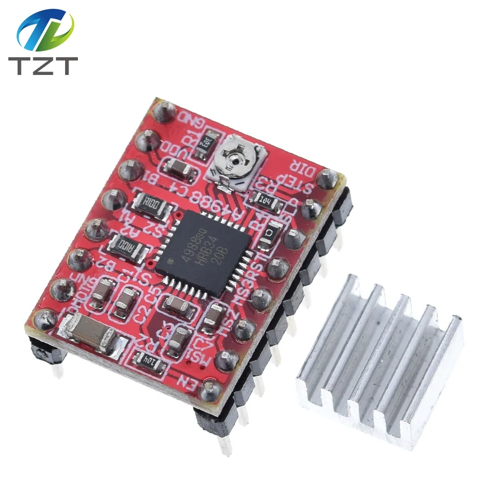 Запчасти для 3D принтера TZT CNC Reprap pololu A4988 модуль драйвера шагового двигателя с