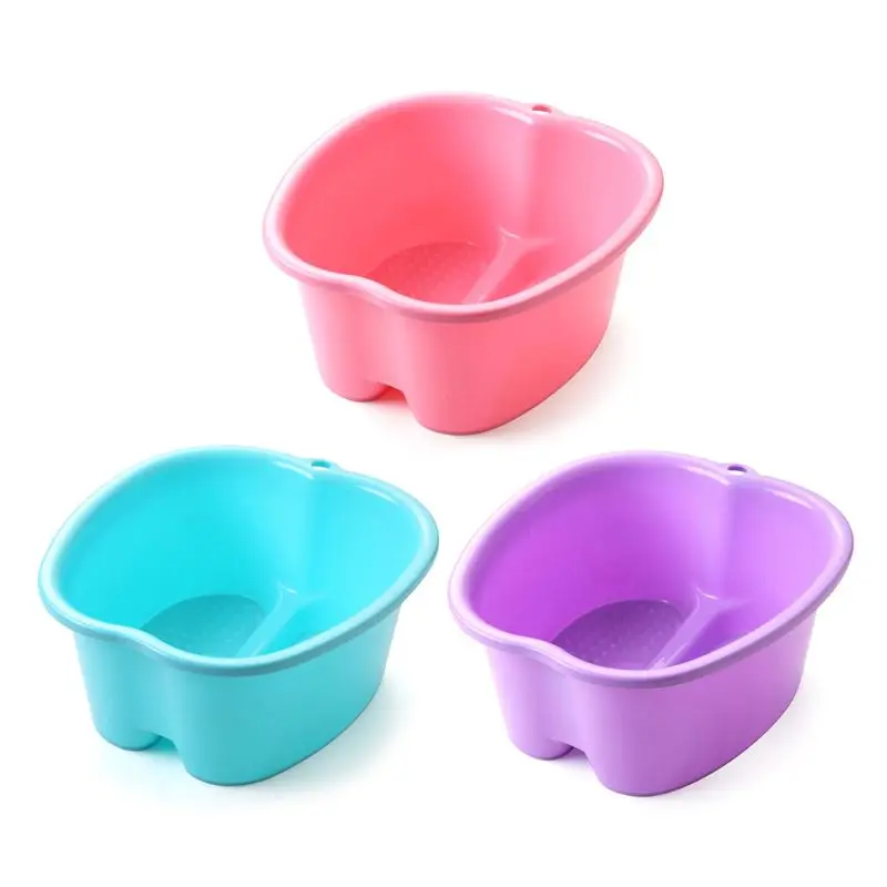 

Plastic Large Foot Bath Spa Tub Basin Bucket for Soaking Feet Detox Pedicure Massage Portable 3 Colors