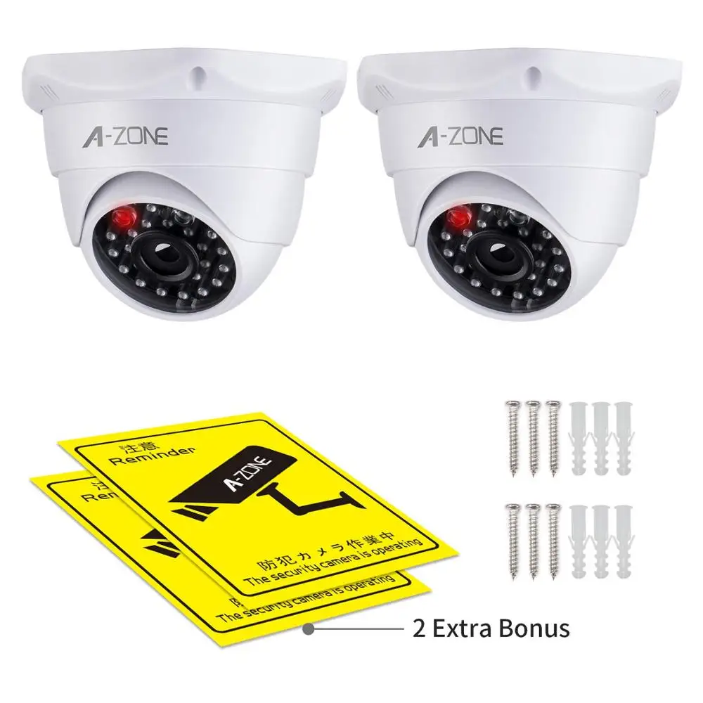 Пустышка пластиковая камера видеонаблюдения Камера Безопасности s для домашнего симулятора купольная камера наблюдения с мигающим красным светодиодный светильник