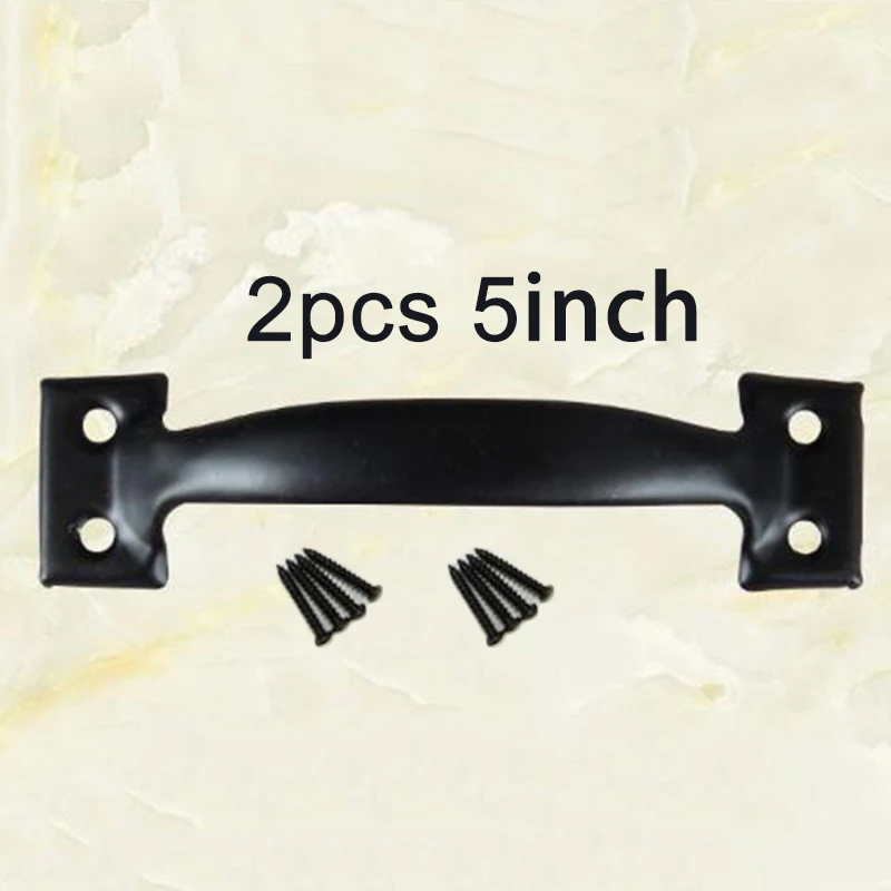 5inch 2 шт. ручка двери сарая ручка ворот тяга для раздвижные двери для сарая ворота гаражи навесы аппаратные ручки аксессуары - Цвет: 5inch