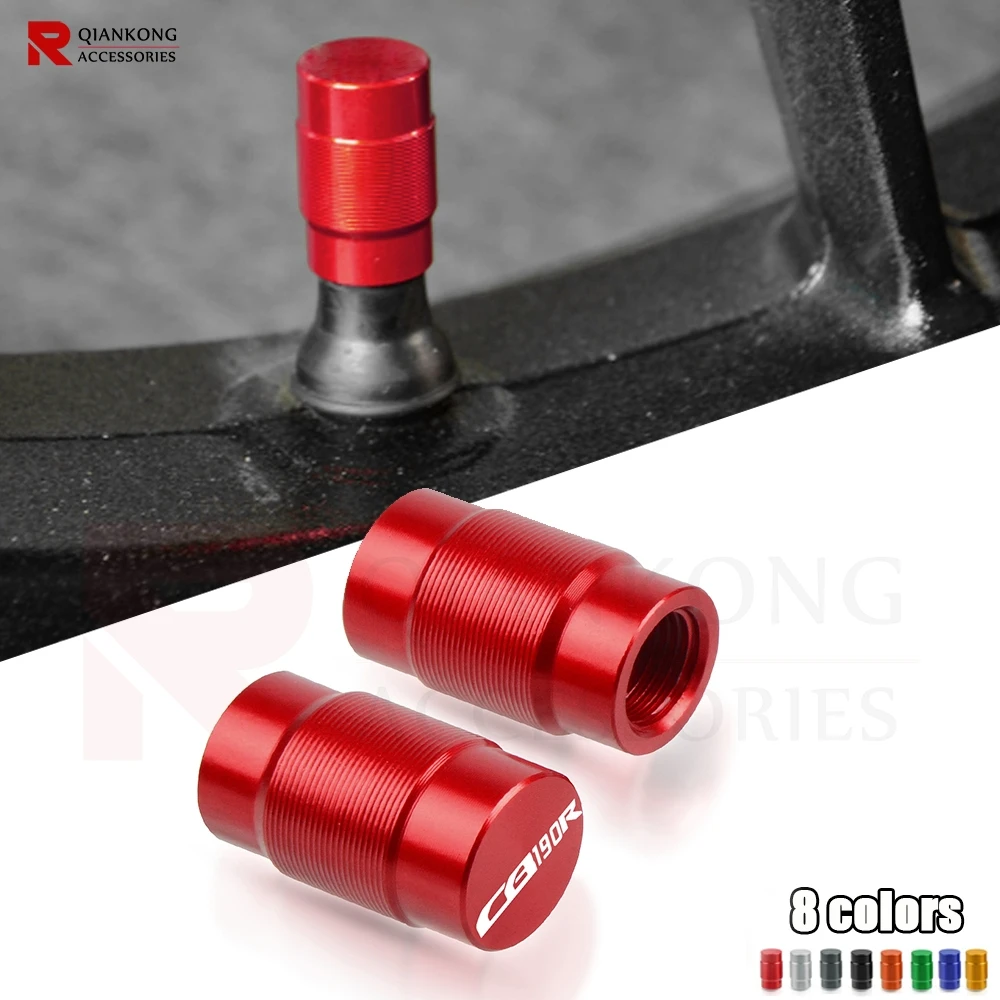 

For Honda CB190R CB190 R CB 190 R all year One Pair Motorcycle Front Rear Wheel Tire Valve caps CNC Aluminum Airtight Covers