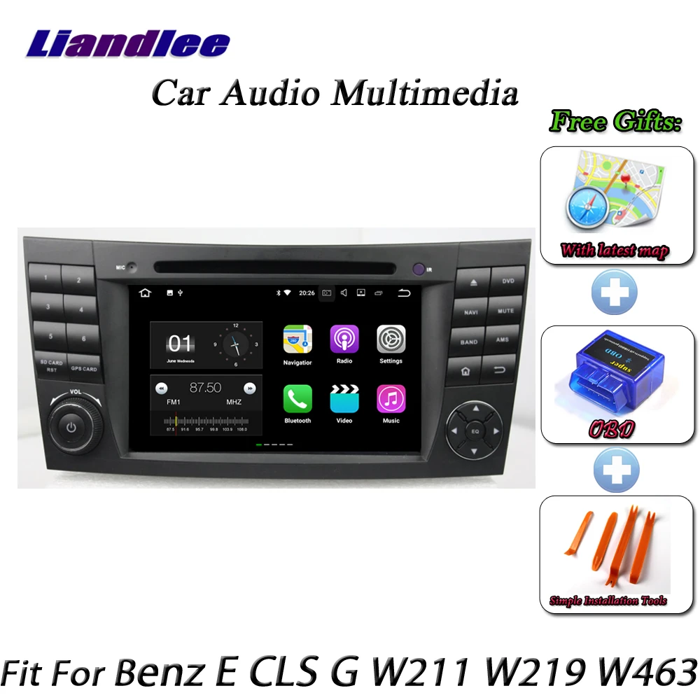 

Liandlee Android System For Mecerdes Benz E / CLK / G W211 W219 W463 Radio DVD Player GPS Navi Navigation HD Screen Multimedia
