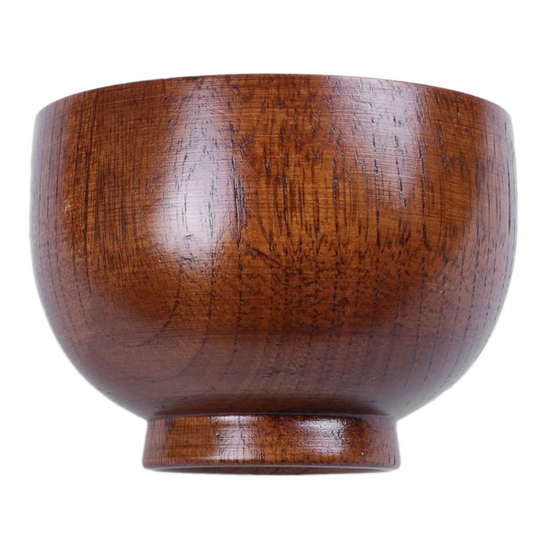Wooden Bowls Wooden Soup Bowl Healthy Food Container Vintage Dinner Tableware Kitchen Accessories