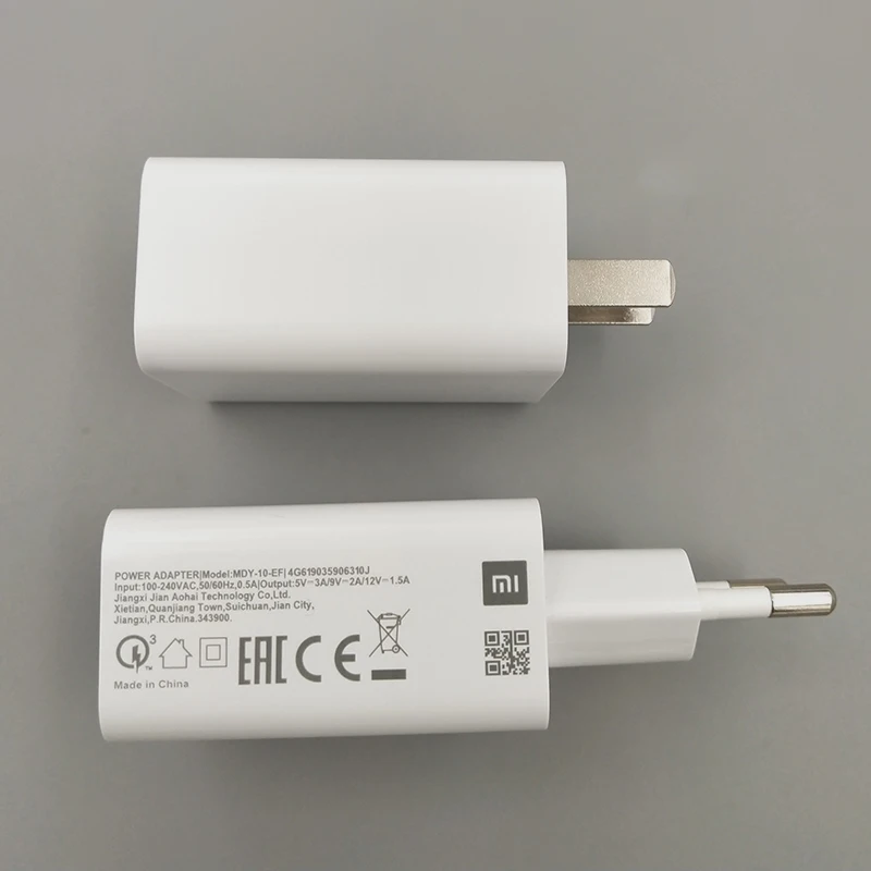 Original Xiaomi Mi SE Fast Charger 18W Quick Charge Adapter Type