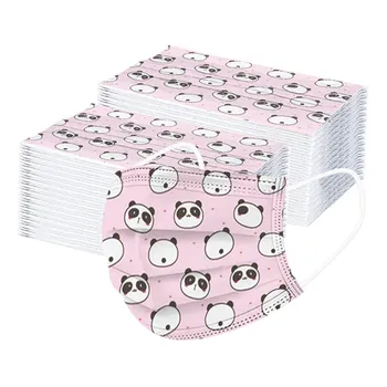 

50PCS Cartoon Kids Disposable Mask 3 Layer Child Filter Hygiene Thicken Children's Face Mouth Mask Earloop Fast Delievry New