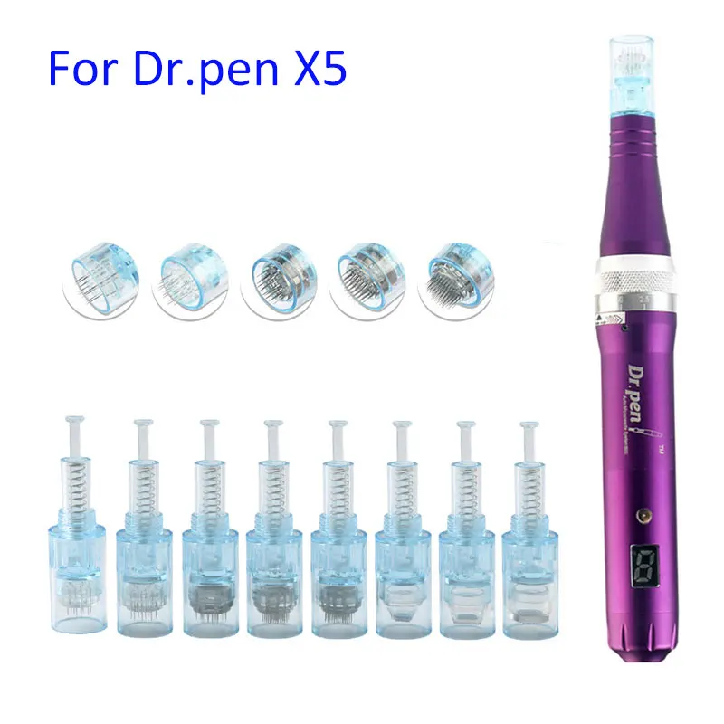10pcs Replacement Needles Cartridge For Dr pen X5 Microneedling Therapy nano microneedling Facial Skin Care