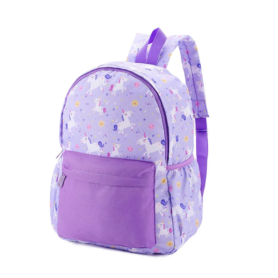 Back to School Unicorn Backpacks Children Cartoon Light Schoolbags