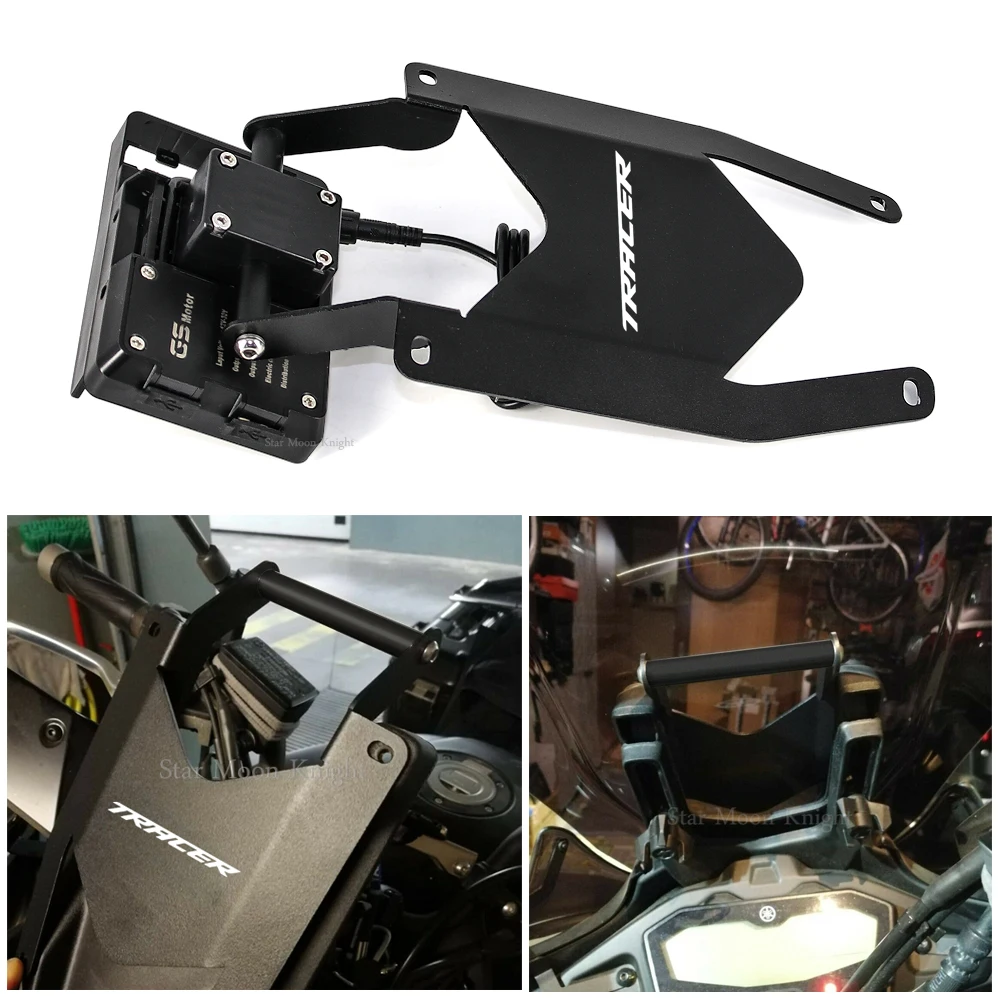 Phone stand For YAMAHA MT07 Tracer 700 2016-2020 support GPS smartphone motorcycle navigation bracket mobile phone bracket for yamaha mt 07 tracer mt07 mt 07 2016 2017 2018 accessories motorcycle mobile phone stand holder gps navigation plate bracket