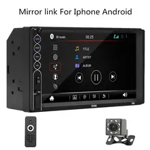 2 din автомагнитола Android Iphone mirror link " Мультимедиа MP5 плеер 2DIN Авто Аудио автомобильная стереосистема Bluetooth USB TF FM камера заднего вида