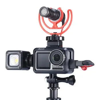 

For DJI OSMO Action Camera Case Video Frame Mount Housing Shell Microphone Video Adapter Protective Cover Vlogging Accessories