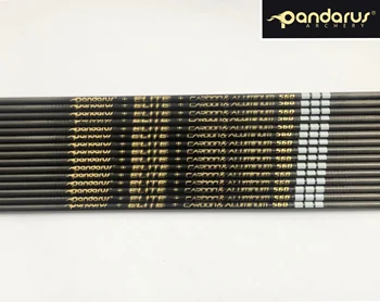 

12 pcs/lot 31.5 Inch Carbon aluminum arrow shaft with gold logo, ID3.2mm, straightness0.0015“, Free Shipping