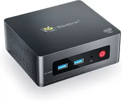 Beelink – Mini PC de bureau GK35, processeur Intel N3350, sous Windows 10 Pro, 4 go DDR3/64 go eMMC, double Port HDMI, Ethernet Gigabit 