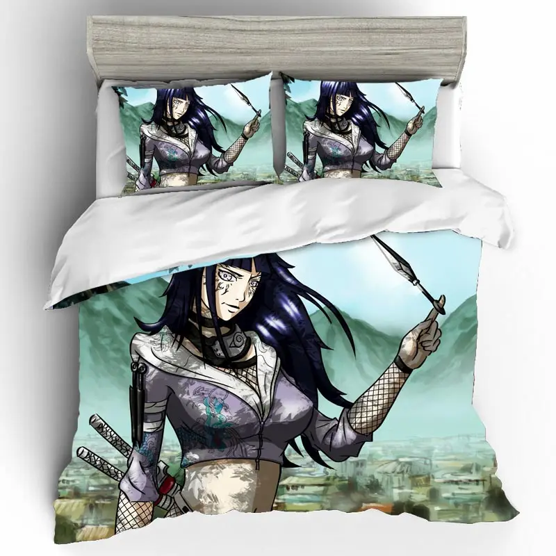 DQ0313 Home Textiles Bed Linen NARUTO Ropa De Cama Luxury Twin Size Sabanas King Size Bedding Set Kids Bedding Girls Bed Linen Poplin - Цвет: DQ0313