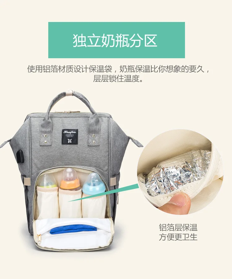 Сумка для подгузников напрямую от производителя,, большой объем, Модернизированная модная сумка для мамы chu xing bao, водонепроницаемая сумка для подгузников, рюкзак