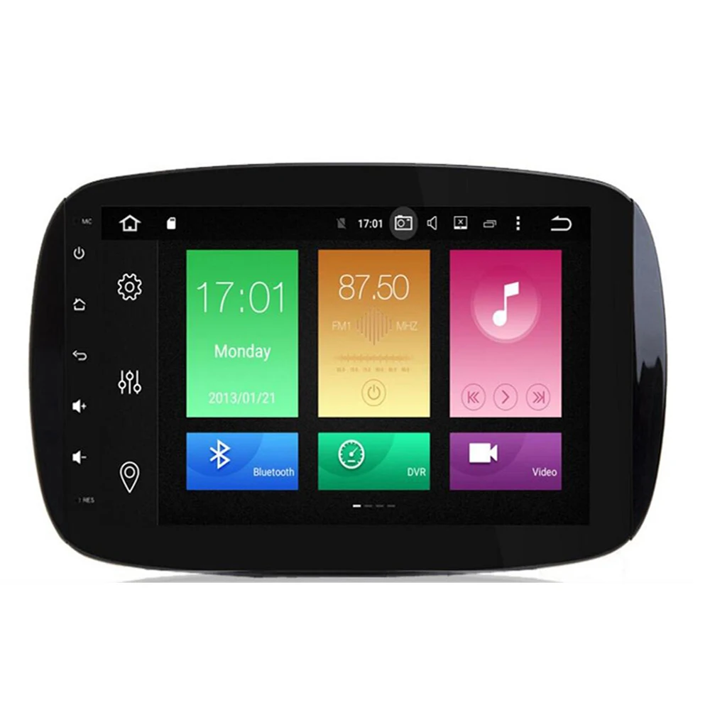 Discount PX5 2 din Android 9.0 8 Core 64GB ROM 4GB RAM Car DVD player autoradio GPS Map mulimedia wifi For Benz Smart Fortwo 2015~2019 2
