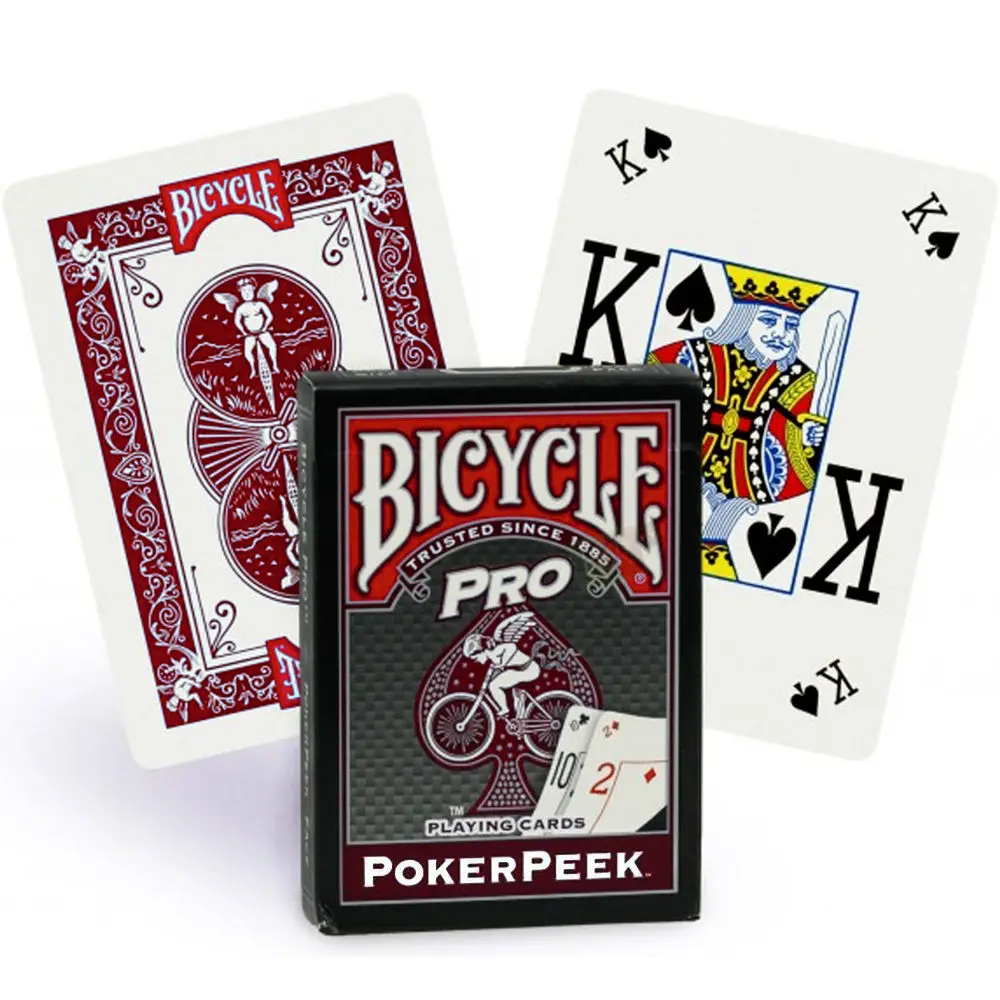 Велосипед Pro Poker Peek Index игральные карты синий/красный волшебные карты колода Покер Размер Запечатанный магические трюки реквизит для мага