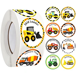 1 Inch Karting Car Stickers for Kids Teacher Reward Sticker 8 Styles Notebook Party Children Cake Gift Decor Stickers Stationery