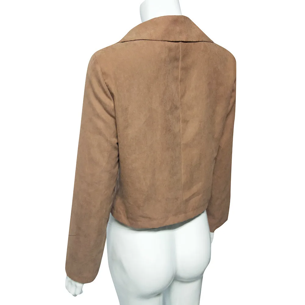 Зимняя Женская куртка, ветровки, Женская куртка, jaqueta de couro, длинный рукав, на молнии, куртка-бомбер, повседневное пальто, верхняя одежда#3